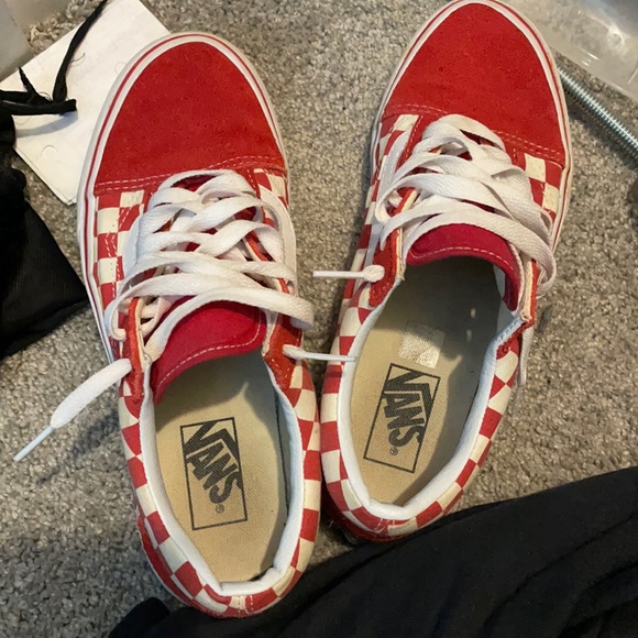 red checkered vans